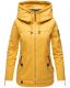 Navahoo Wekoo Damen Übergangsjacke mit Kapuze Senfgelb Größe XS - Gr. 34