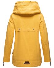 Navahoo Wekoo Damen Übergangsjacke mit Kapuze Senfgelb Muster Größe S - Gr. 36