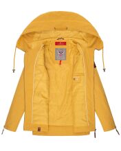 Navahoo Wekoo Damen Übergangsjacke mit Kapuze Senfgelb Muster Größe S - Gr. 36