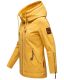 Navahoo Wekoo Damen Übergangsjacke mit Kapuze Senfgelb Muster Größe S - Gr. 36