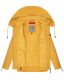 Navahoo Wekoo Damen Übergangsjacke mit Kapuze Senfgelb Muster Größe S - Gr. 36