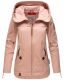 Navahoo Wekoo Damen Übergangsjacke mit Kapuze Light Rose Muster Größe S - Gr. 36