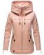 Navahoo Wekoo Damen Übergangsjacke mit Kapuze Light Rose Muster Größe S - Gr. 36