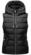 Marikoo Taisaa Damen Stepp Weste Übergangsjacke - Schwarz-Gr.XL