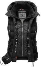 Marikoo Taisaa Damen Stepp Weste Übergangsjacke - Schwarz-Gr.3XL