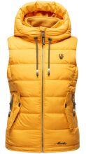 Marikoo Taisaa ladies quilted vest spring jacket - Yellow-Gr.M