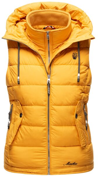Marikoo Taisaa ladies quilted vest spring jacket - Yellow-Gr.XXL