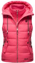Marikoo Taisaa ladies quilted vest spring jacket - Pink-Gr.XS