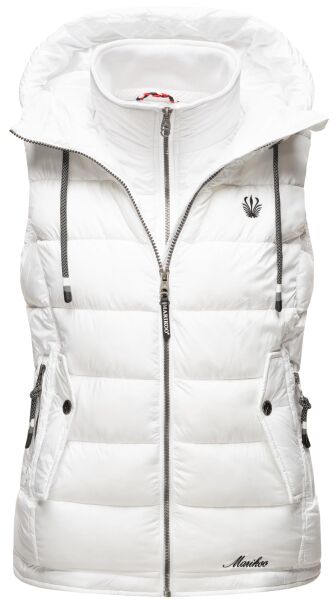 Marikoo Taisaa ladies quilted vest spring jacket - White-Gr.XS