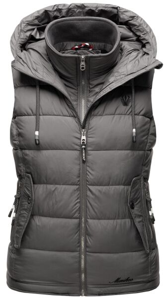 Marikoo Taisaa Damen Stepp Weste Übergangsjacke - Dunkelgrau-Gr.XS