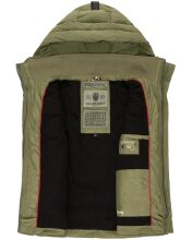 Marikoo Taisaa Damen Stepp Weste Übergangsjacke - Olive-Gr.XS
