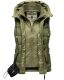 Marikoo Taisaa Damen Stepp Weste Übergangsjacke - Olive-Gr.XS