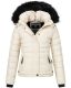 Navahoo Chloe Damen Winterjacke gefüttert Beige Größe XS - Gr. 34