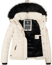Navahoo Chloe Damen Winterjacke gefüttert Beige Größe XXL - Gr. 44