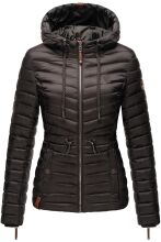 Marikoo Aniyaa Damen Steppjacke mit Kapuze Anthrazit-Gr.XS