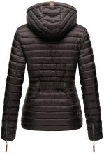 Marikoo Aniyaa Damen Steppjacke mit Kapuze Anthrazit-Gr.XS