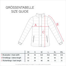 Marikoo Aniyaa Damen Steppjacke mit Kapuze Anthrazit-Gr.XS