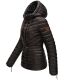 Marikoo Aniyaa Damen Steppjacke mit Kapuze Anthrazit-Gr.XS