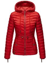 Marikoo Aniyaa Damen Steppjacke mit Kapuze Rot-Gr.XS