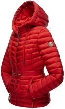 Marikoo Aniyaa Damen Steppjacke mit Kapuze Rot-Gr.XS