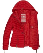 Marikoo Aniyaa Damen Steppjacke mit Kapuze Rot-Gr.XS
