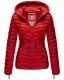 Marikoo Aniyaa Damen Steppjacke mit Kapuze Rot-Gr.XS