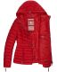 Marikoo Aniyaa Damen Steppjacke mit Kapuze Rot-Gr.XS
