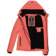 Marikoo Erdbeere Damen Übergangsjacke leicht gefüttert mit Kapuze Rosa-Coral Größe XS - Gr. 34