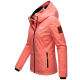 Marikoo Erdbeere Damen Übergangsjacke leicht gefüttert mit Kapuze Rosa-Coral Größe XS - Gr. 34