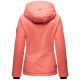 Marikoo Erdbeere Damen Übergangsjacke leicht gefüttert mit Kapuze Rosa-Coral Größe XS - Gr. 34