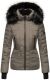 Navahoo Adele Ladies Winter Jacket Warm Lined Teddy Fur Quilted Winterjacket B361  Größe XS - Gr. 34