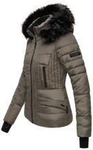 Navahoo Adele Ladies Winter Jacket Warm Lined Teddy Fur Quilted Winterjacket B361  Größe XXL - Gr. 44