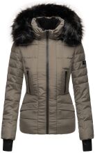 Navahoo Adele Ladies Winter Jacket Warm Lined Teddy Fur Quilted Winterjacket B361  Größe XXL - Gr. 44