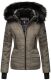 Navahoo Adele Ladies Winter Jacket Warm Lined Teddy Fur Quilted Winterjacket B361  Größe XXL - Gr. 44
