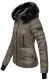 Navahoo Adele Ladies Winter Jacket Warm Lined Teddy Fur Quilted Winterjacket B361  Größe XXL - Gr. 44