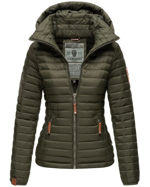 Marikoo Löwenbaby Damen Steppjacke Olive Größe XS - Gr. 34