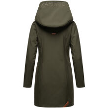 Marikoo Mayleen Damen Softshell Regenjacke mit Kapuze Olive-Gr.S