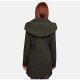 Marikoo Mayleen Damen Softshell Regenjacke mit Kapuze Olive-Gr.S