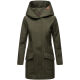 Marikoo Mayleen Damen Softshell Regenjacke mit Kapuze Olive-Gr.S