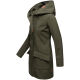 Marikoo Mayleen Damen Softshell Regenjacke mit Kapuze Olive-Gr.S