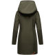 Marikoo Mayleen Damen Softshell Regenjacke mit Kapuze Olive-Gr.S
