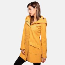 Marikoo Mayleen ladies softshell rain jacket with hood Amber Yellow Größe XS - Gr. 34