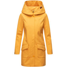 Marikoo Mayleen ladies softshell rain jacket with hood Amber Yellow Größe XS - Gr. 34