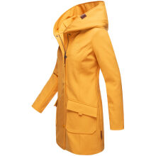 Marikoo Mayleen ladies softshell rain jacket with hood Amber Yellow Größe XS - Gr. 34
