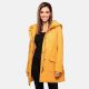 Marikoo Mayleen ladies softshell rain jacket with hood Amber Yellow Größe XS - Gr. 34