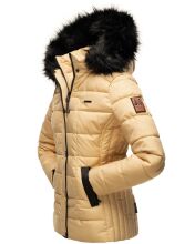 Marikoo Unique Damen gesteppte Winterjacke Beige Größe XS - Gr. 34