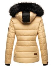 Marikoo Unique Damen gesteppte Winterjacke Beige Größe XS - Gr. 34