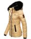 Marikoo Unique Damen gesteppte Winterjacke Beige Größe XS - Gr. 34