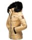 Marikoo Unique Damen gesteppte Winterjacke Beige Größe XS - Gr. 34
