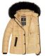 Marikoo Unique Damen gesteppte Winterjacke Beige Größe XS - Gr. 34